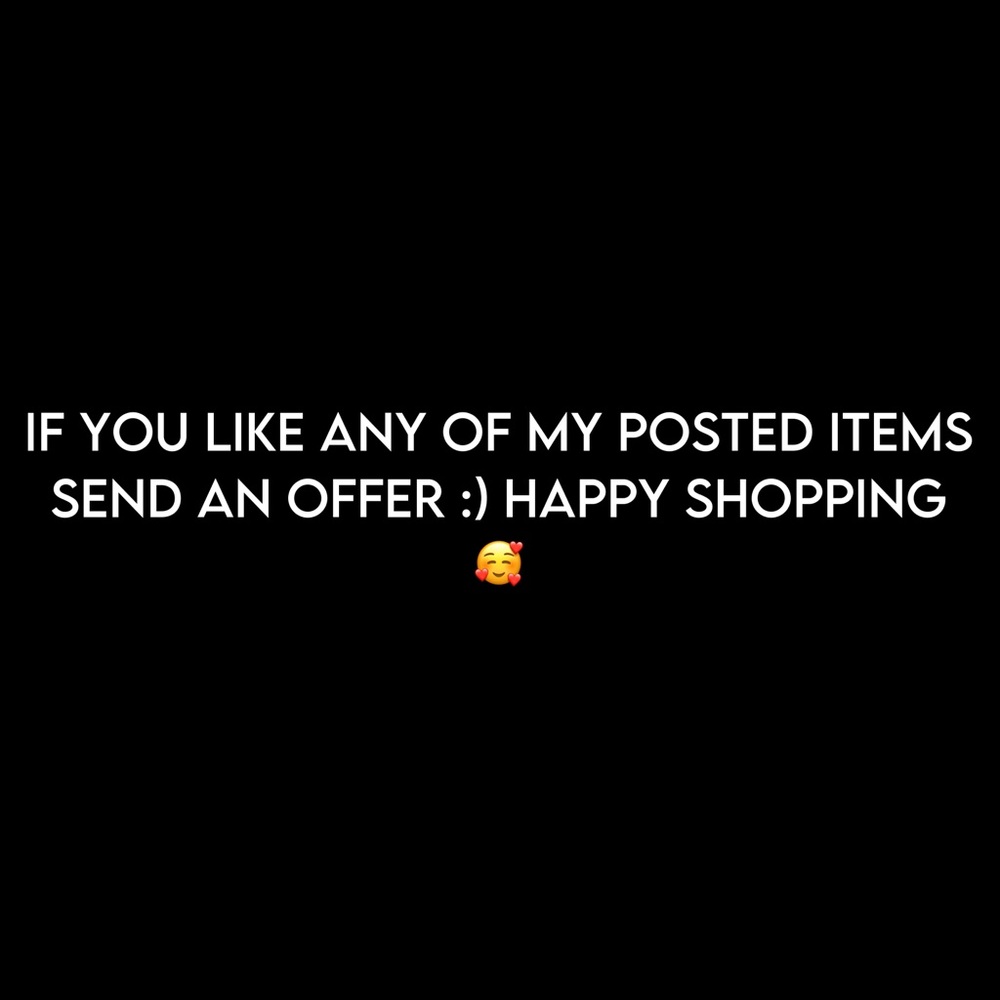 Send your best offer for any of the listed items🥰
